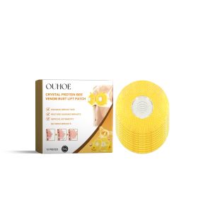 OUHOE Crystal Protein Bee Venom Bust Lift Patch, Lift Chest Anti-Sagging Non-Trace Gathering Breathable Plump Firm Breast Patch