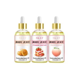 SKAT Body Essence Oil Moisturizing Nourishing Fragrance Brightening Moisturizing Body Lotion Essence Body Oil (size: peach flavor)