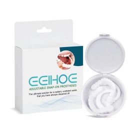 EELHOE Adjustable Buckle Dentures, Modified Teeth Interdental Set Orthodontic Dentures Set (Quantity: 2pcs)